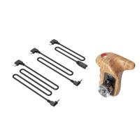 SmallRig 3324 Rosette Side Handle Wood with Record Start/Stop Remote Trigger