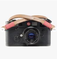 Bronkey Tokyo 103 - Tanned & Red leather camera strap 95cm
