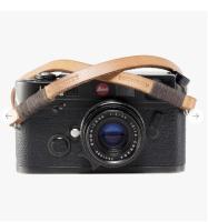 Bronkey Tokyo 106 - Tanned & brown leather camera strap 95cm