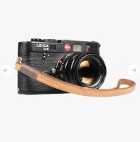 Bronkey Tokyo 206 - Black & Black leather camera strap
