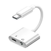 Xiaomi USB-C Data Cable to Jack 3,5mm and Type-C (White) 100cm 