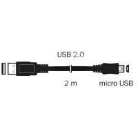 Emos USB 2.0 - mikro USB 1m Kábel, biely