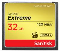 SanDisk CF Extreme 32GB (VPG 20, UDMA 7) - R: 120 MB/s, W: 85 MB/s
