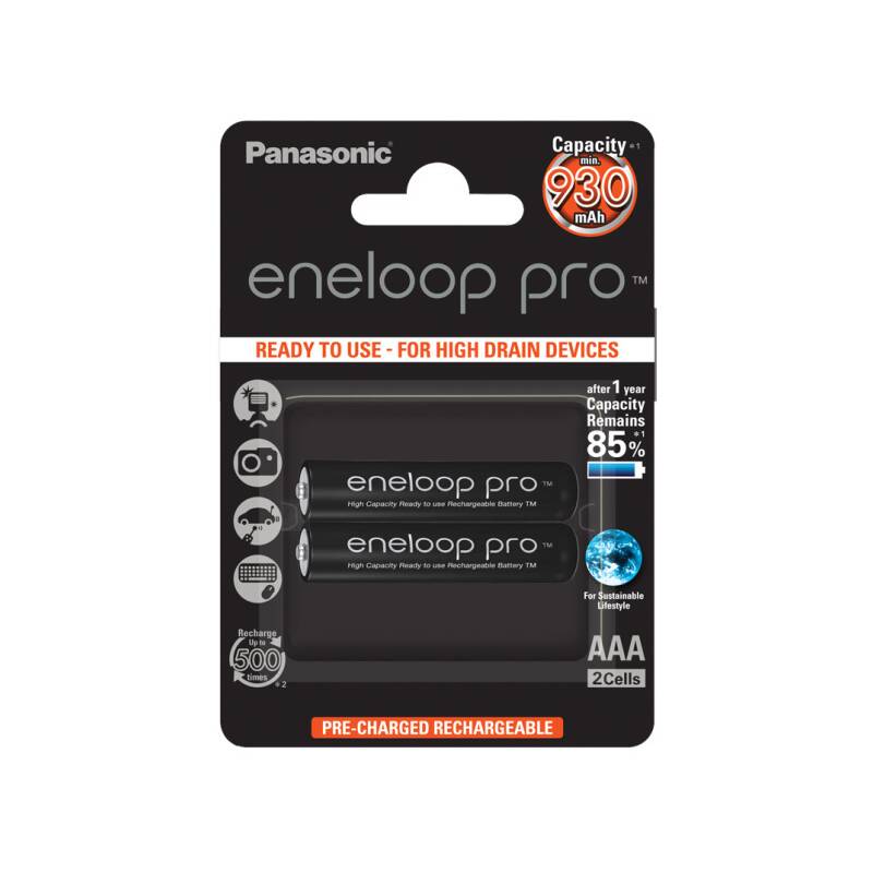 Panasonic Eneloop Pro 2xAAA 930mAh, Sada 2ks nabíjateľných batérií