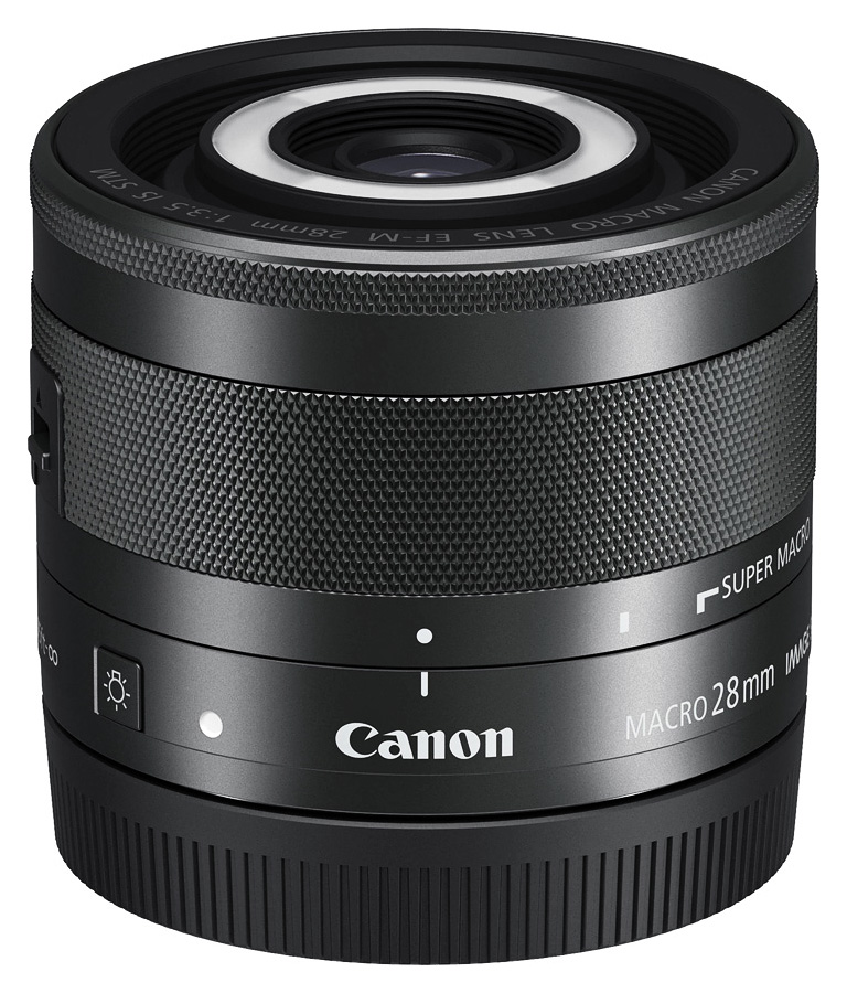 Canon EF-M 28mm f/3.5 Macro IS STM, ierny