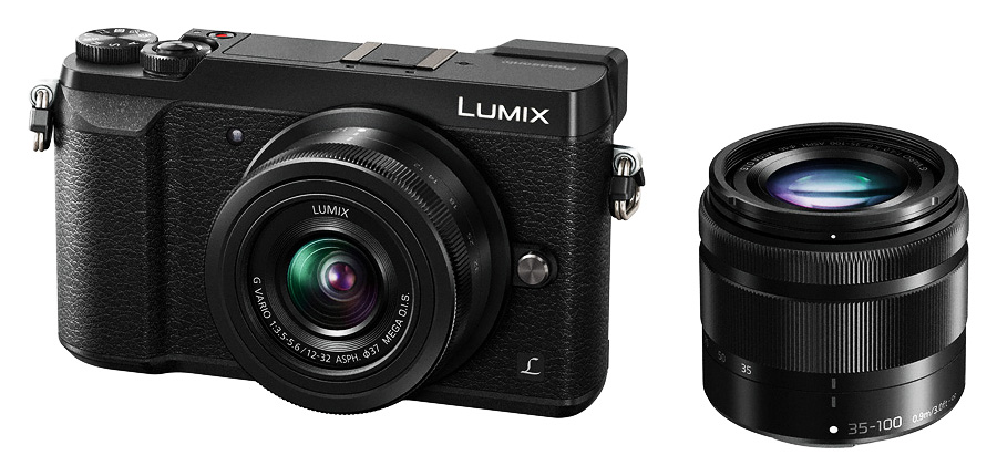 Panasonic Lumix DMC-GX80 +12-32f/3,5-5 ASPH. O.I.S.+35-100 ASPH,Čierny kit