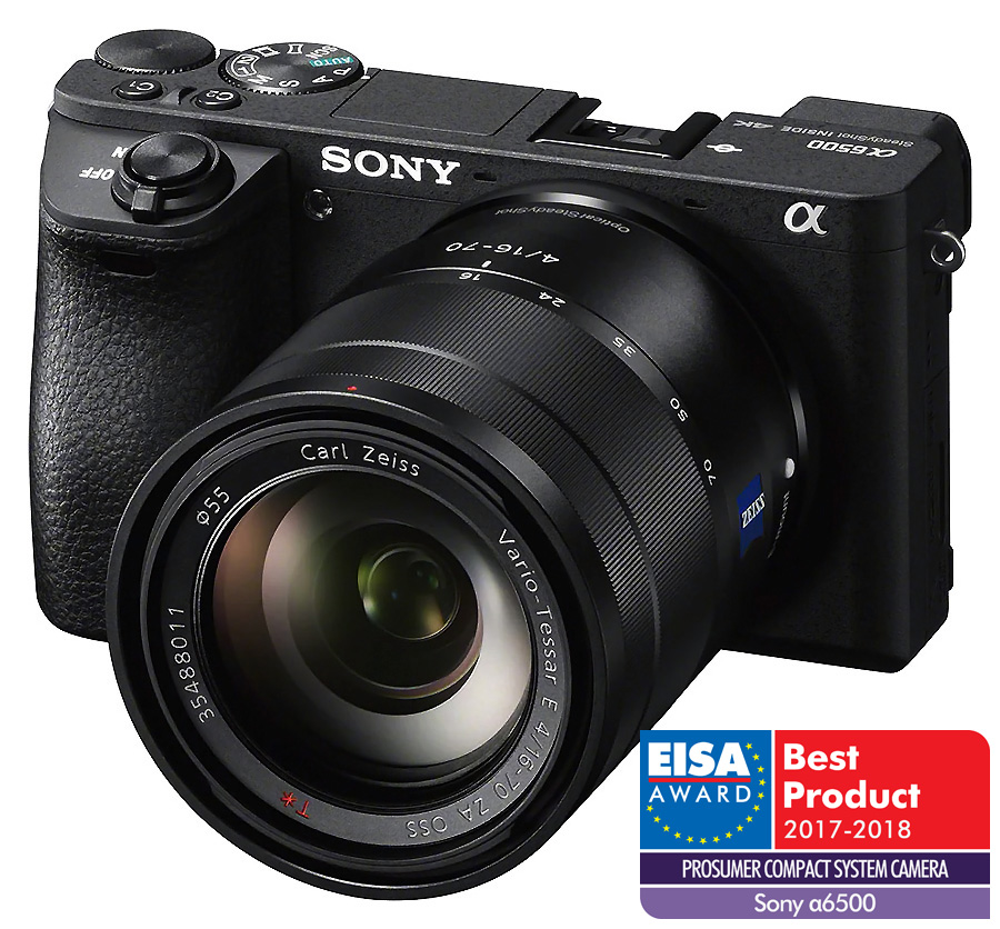 Sony Alpha A6500 + Sony E Vario-Tessar T* 16-70mm f/4 ZA OSS, Čierny kit